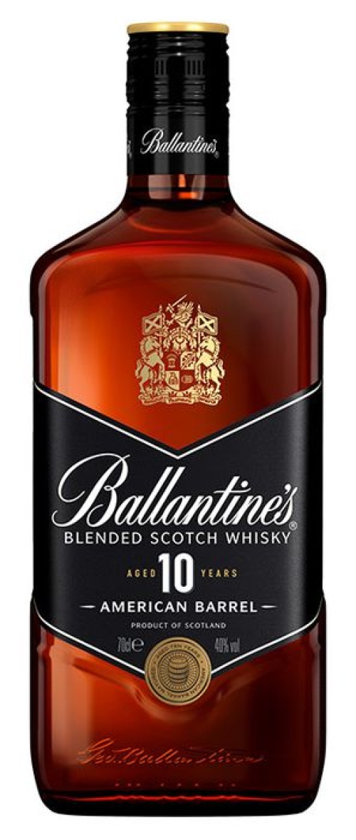 WHISKY BALLANTINES 10 Et. Negra 0,70 L. WHISKY BALLANTINES 10 Et. Negra 0,70 L.